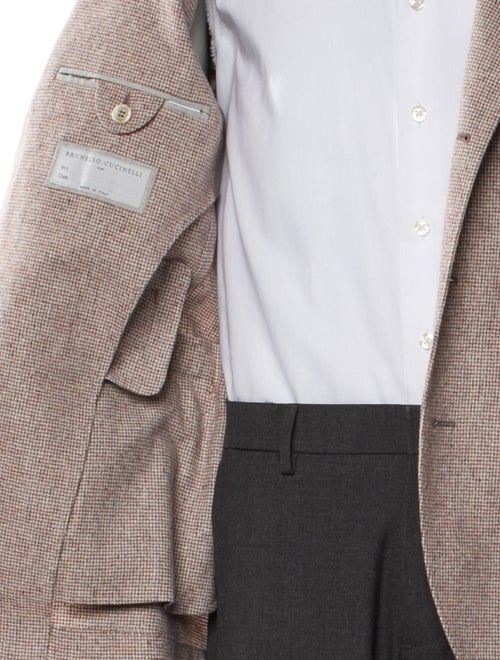 Brunello Cucinelli Silk Plaid Print Blazer