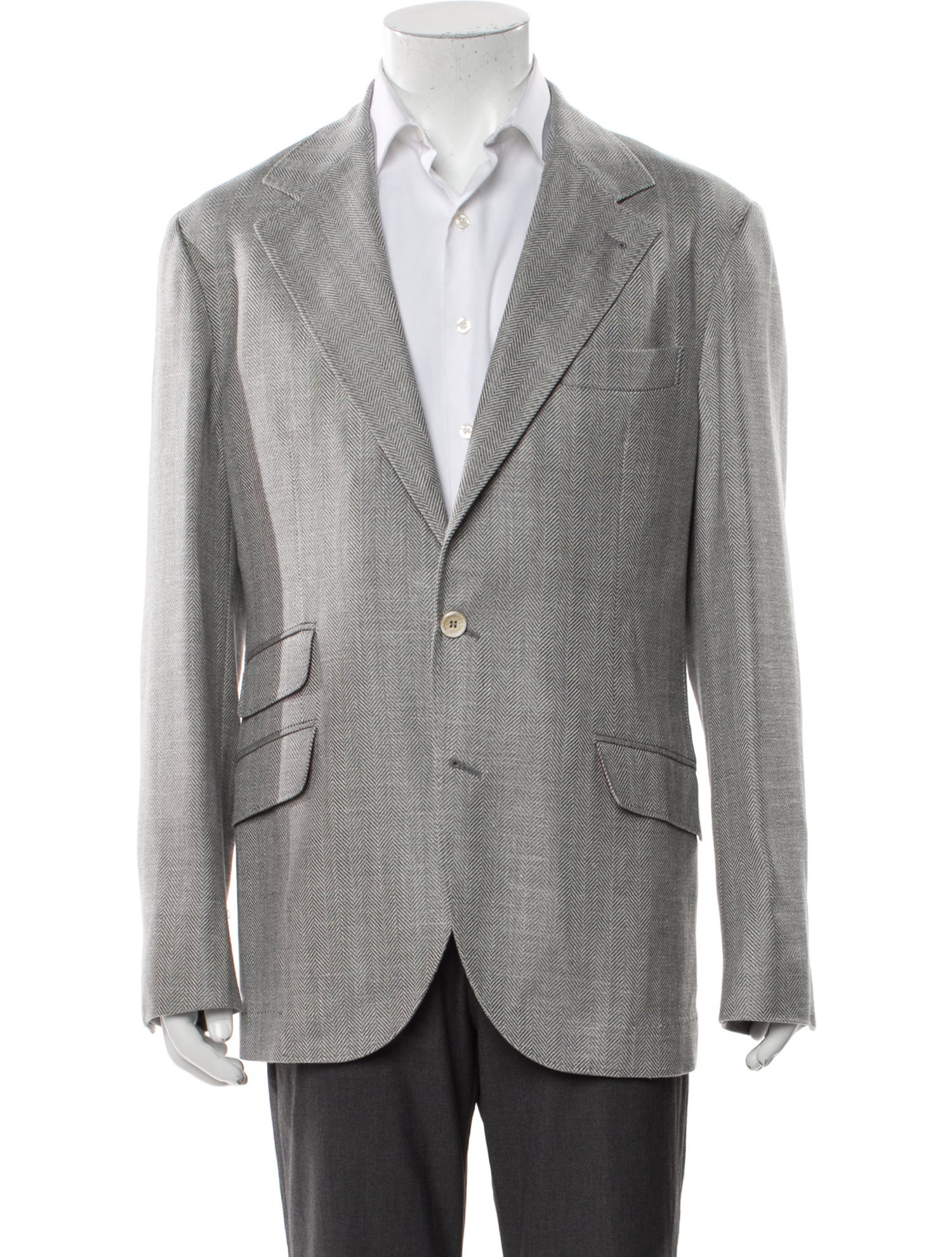Brunello Cucinelli Wool Striped Blazer
