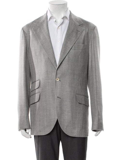 Brunello Cucinelli Wool Striped Blazer