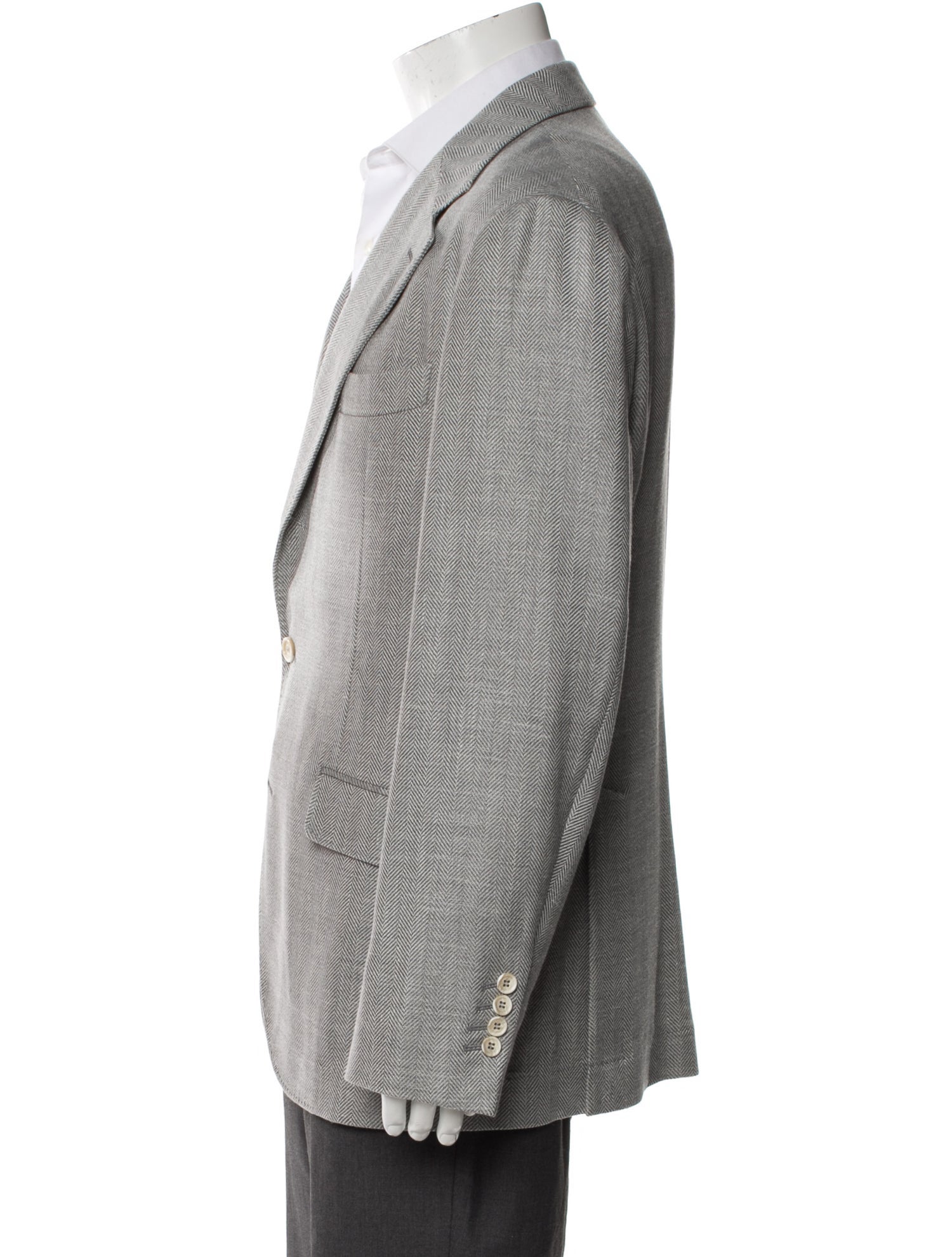 Brunello Cucinelli Wool Striped Blazer