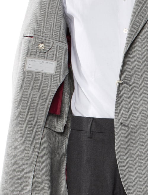 Brunello Cucinelli Wool Striped Blazer