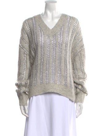 Brunello Cucinelli Wool V-Neck Sweater