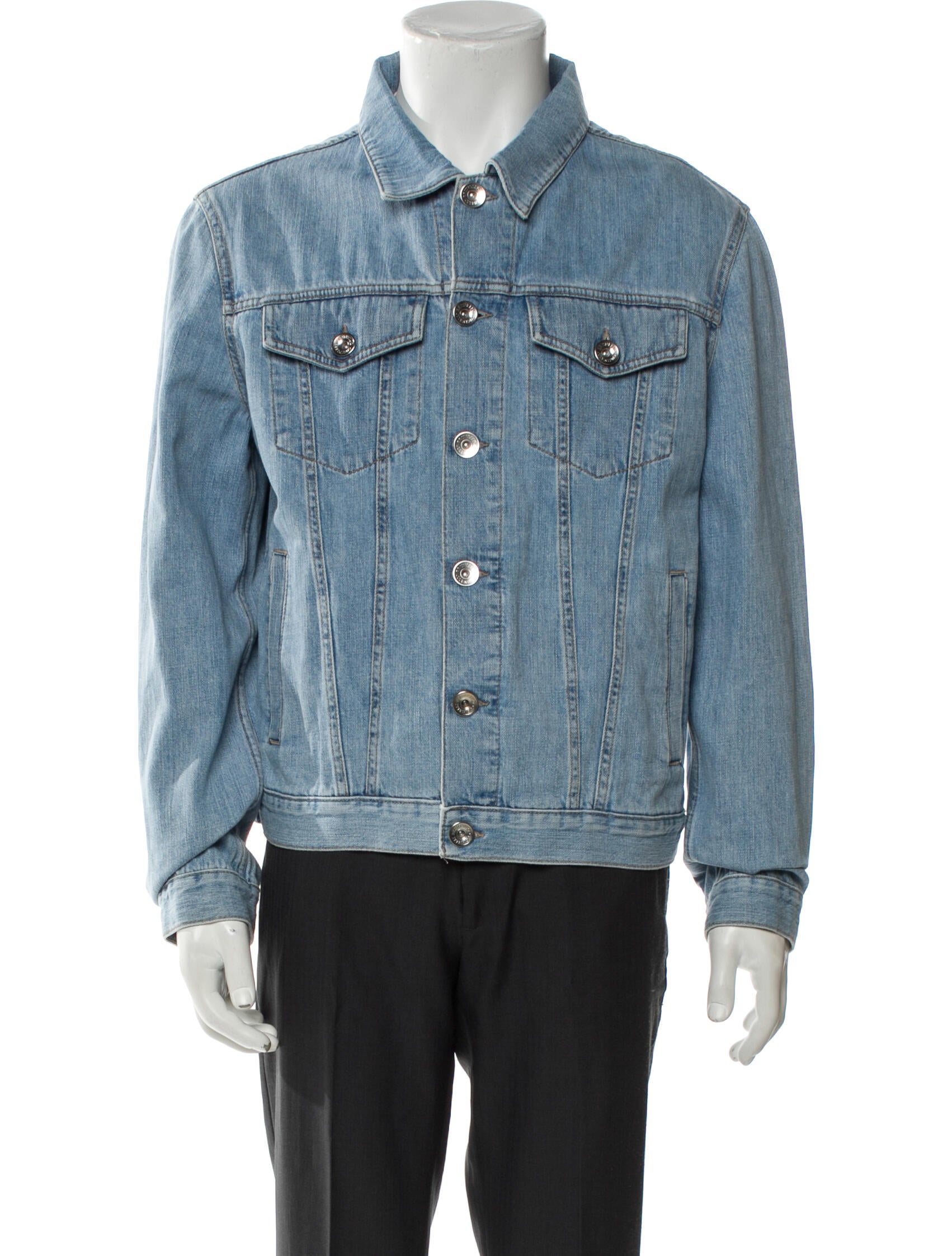 Brunello Cucinelli Graphic Print Denim Jacket