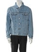 Brunello Cucinelli Graphic Print Denim Jacket