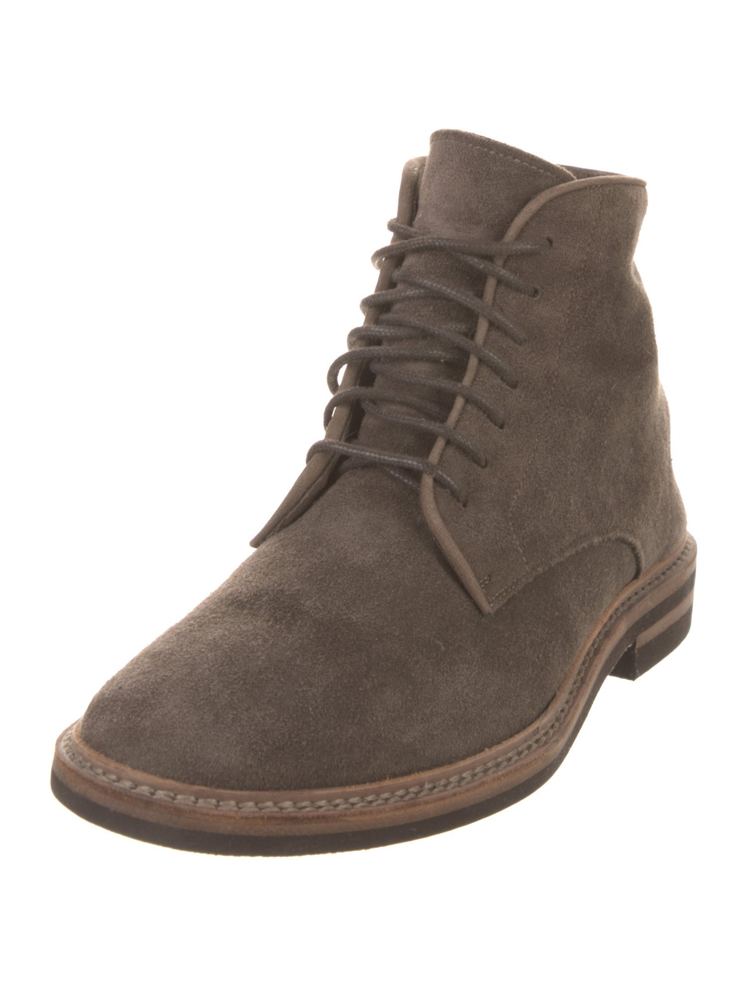 Brunello Cucinelli Suede Lace-Up Boots