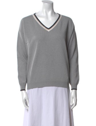 Brunello Cucinelli Virgin Wool V-Neck Sweater