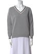Brunello Cucinelli Virgin Wool V-Neck Sweater