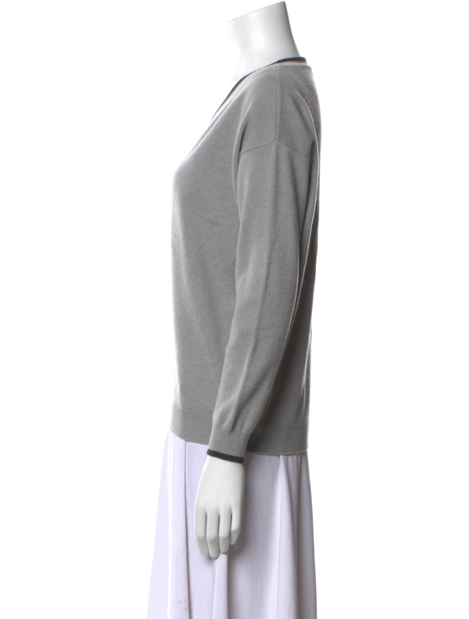 Brunello Cucinelli Virgin Wool V-Neck Sweater