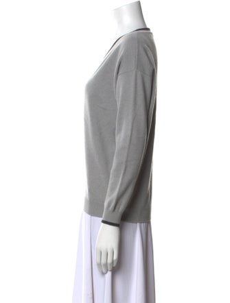 Brunello Cucinelli Virgin Wool V-Neck Sweater