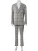Brunello Cucinelli Silk Plaid Print Two-Piece Suit
