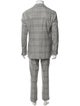 Brunello Cucinelli Silk Plaid Print Two-Piece Suit