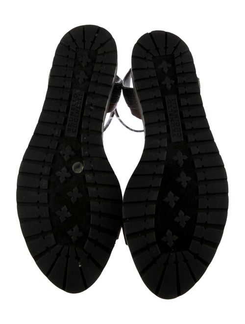 Brunello Cucinelli Monili Leather Sandals