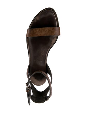 Brunello Cucinelli Monili Leather Sandals