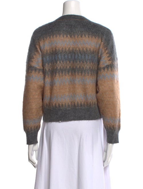 Brunello Cucinelli Striped Crew Neck Sweater