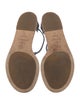 Brunello Cucinelli Monili Leather T-Strap Sandals