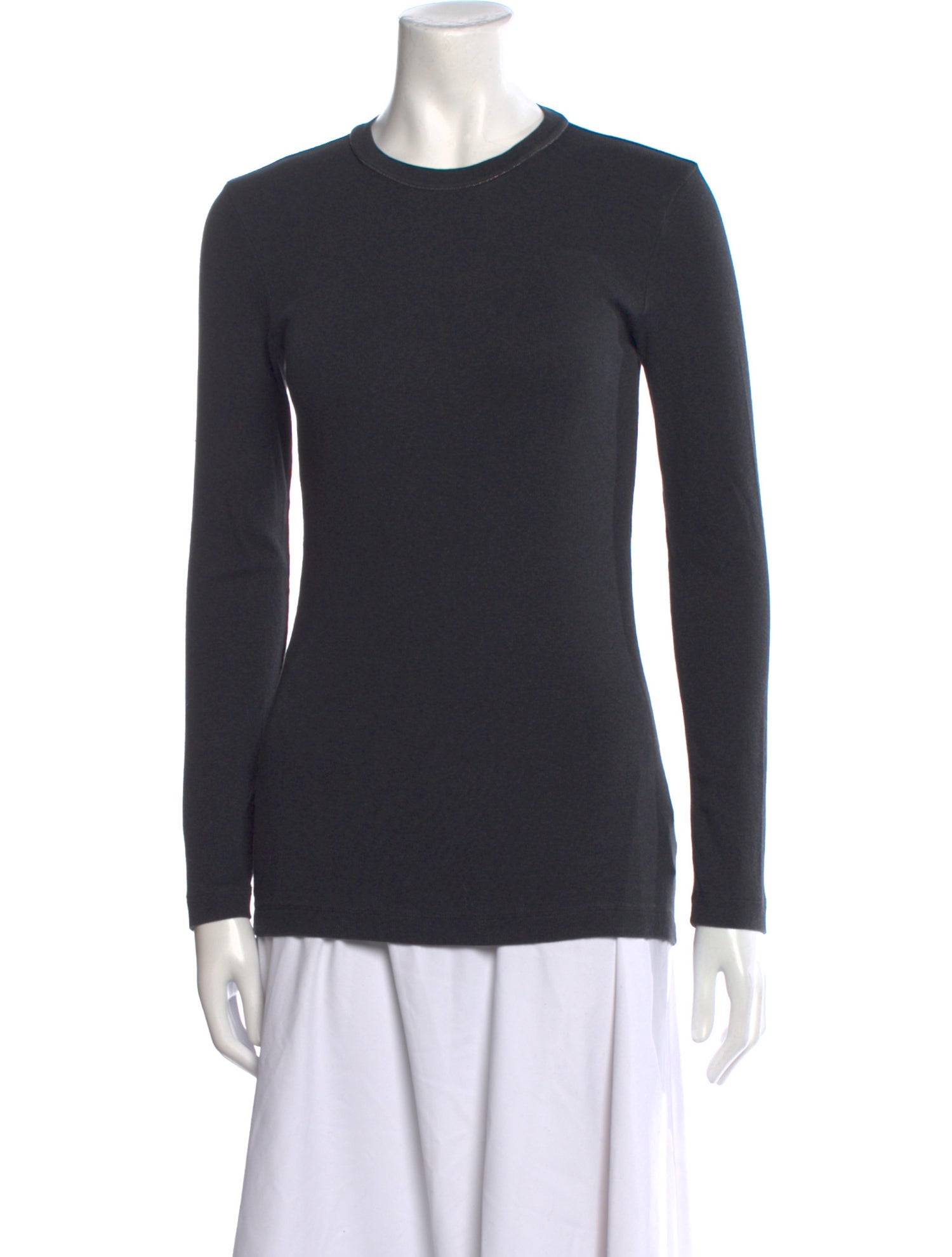 Brunello Cucinelli Crew Neck Long Sleeve Top