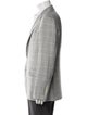 Brunello Cucinelli Wool Plaid Print Blazer