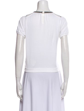 Brunello Cucinelli Mock Neck Short Sleeve T-Shirt