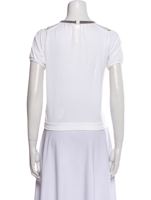 Brunello Cucinelli Mock Neck Short Sleeve T-Shirt