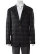 Brunello Cucinelli Silk Plaid Print Blazer
