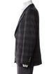 Brunello Cucinelli Silk Plaid Print Blazer