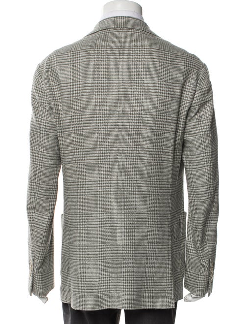 Brunello Cucinelli Wool Plaid Print Blazer