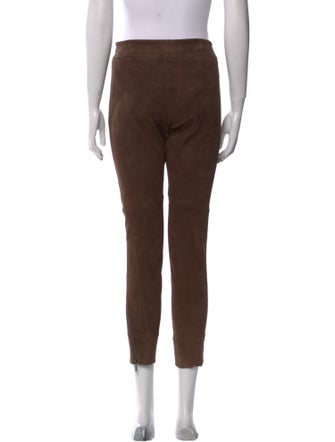 Brunello Cucinelli Leather Skinny Leg Pants