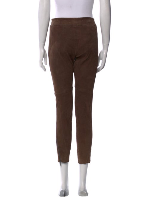Brunello Cucinelli Leather Skinny Leg Pants