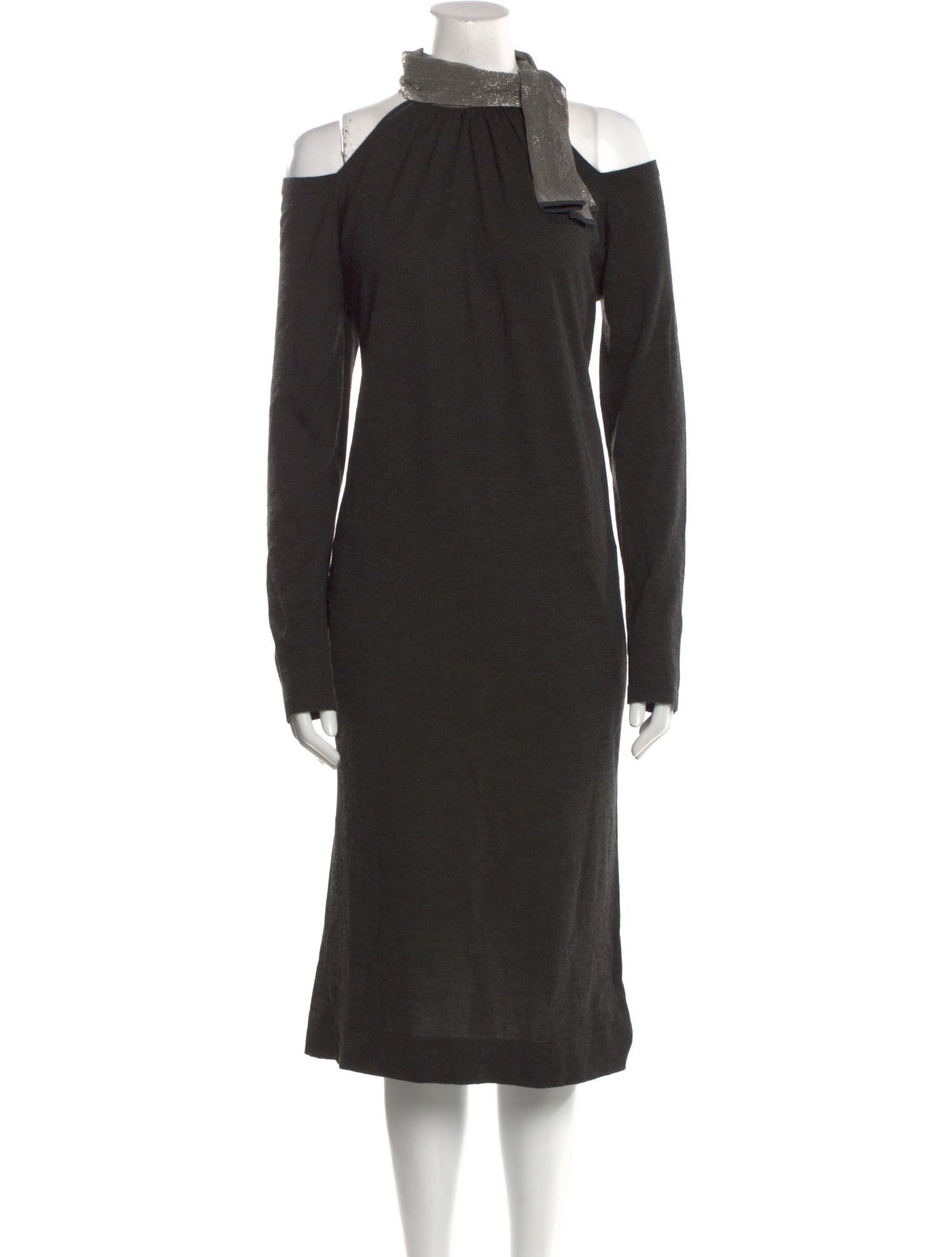 Brunello Cucinelli Cashmere Midi Length Dress w/ Tags