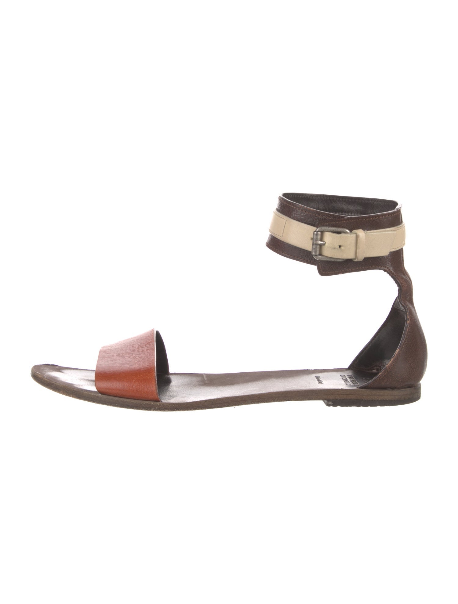 Brunello Cucinelli Monili Leather Sandals