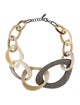 Brunello Cucinelli Horn & Bead Collar Necklace