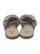Brunello Cucinelli Monili Leather Slides