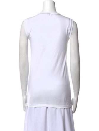 Brunello Cucinelli Crew Neck Sleeveless Top