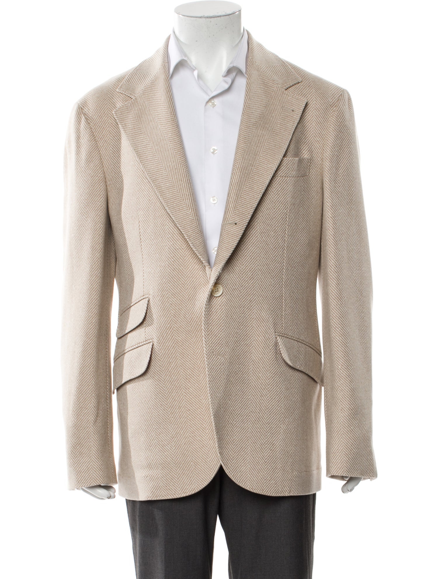 Brunello Cucinelli Wool Striped Sport Coat