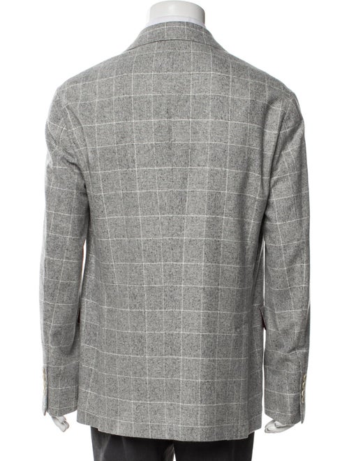 Brunello Cucinelli Silk Plaid Print Sport Coat