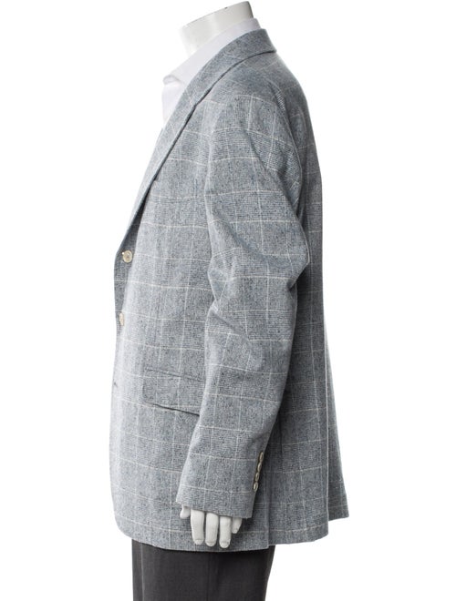 Brunello Cucinelli Silk Plaid Print Sport Coat