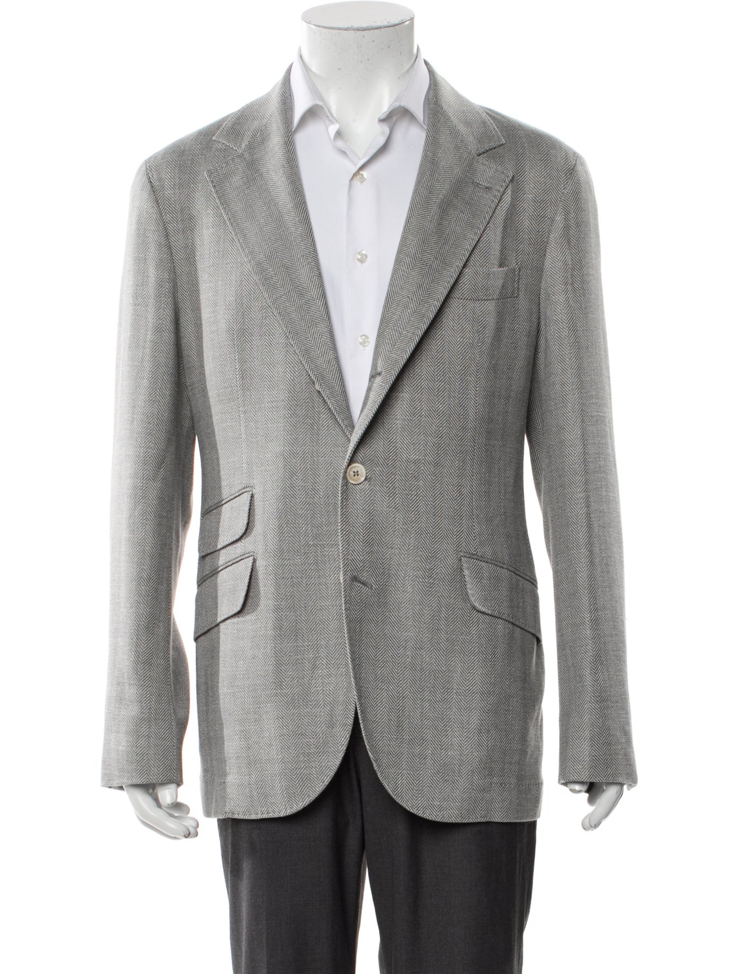 Brunello Cucinelli Wool Striped Sport Coat
