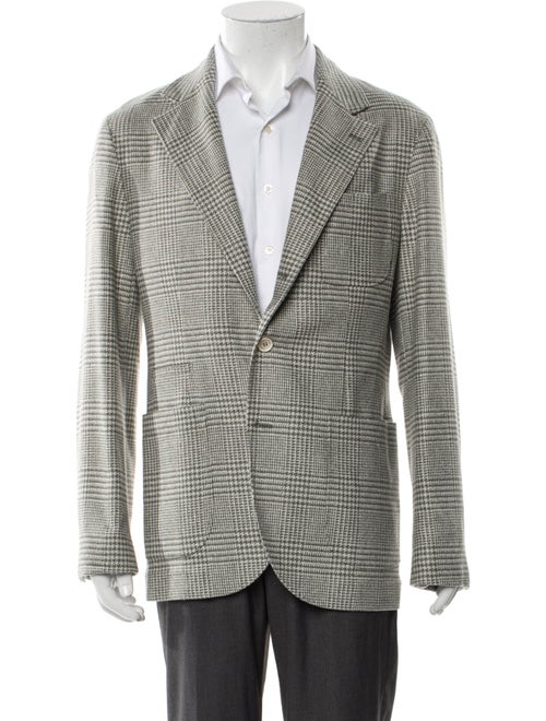 Brunello Cucinelli Wool Plaid Print Sport Coat