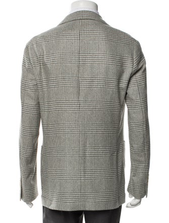 Brunello Cucinelli Wool Plaid Print Sport Coat