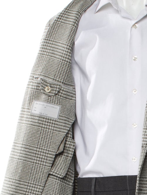 Brunello Cucinelli Wool Plaid Print Sport Coat