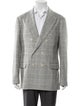 Brunello Cucinelli Silk Plaid Print Sport Coat