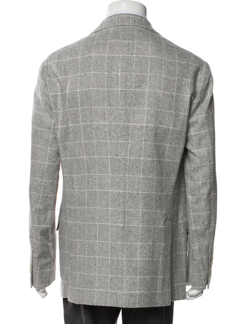 Brunello Cucinelli Silk Plaid Print Sport Coat