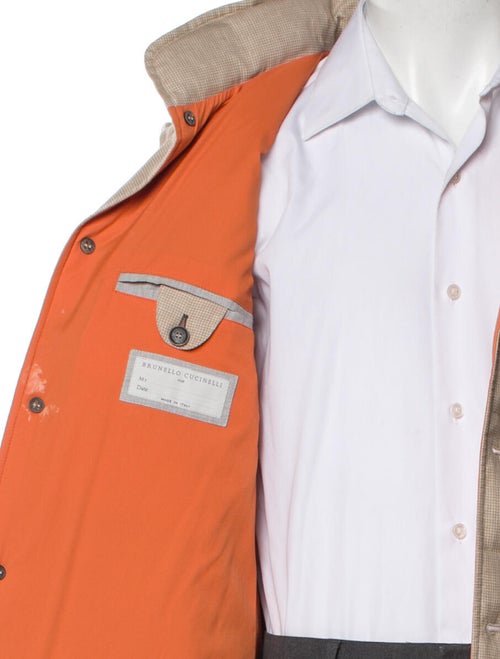 Brunello Cucinelli Wool Plaid Print Vest