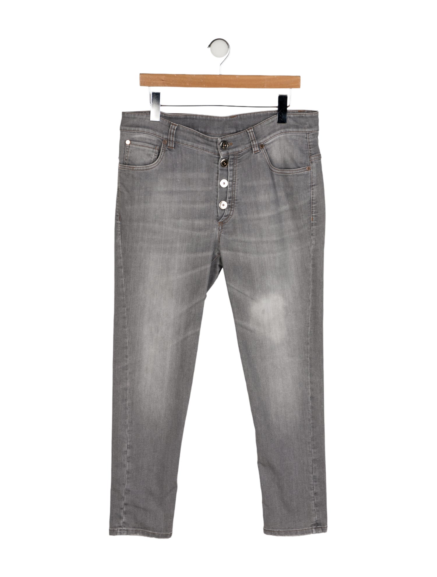 Brunello Cucinelli Mid-Rise Straight Leg Jeans