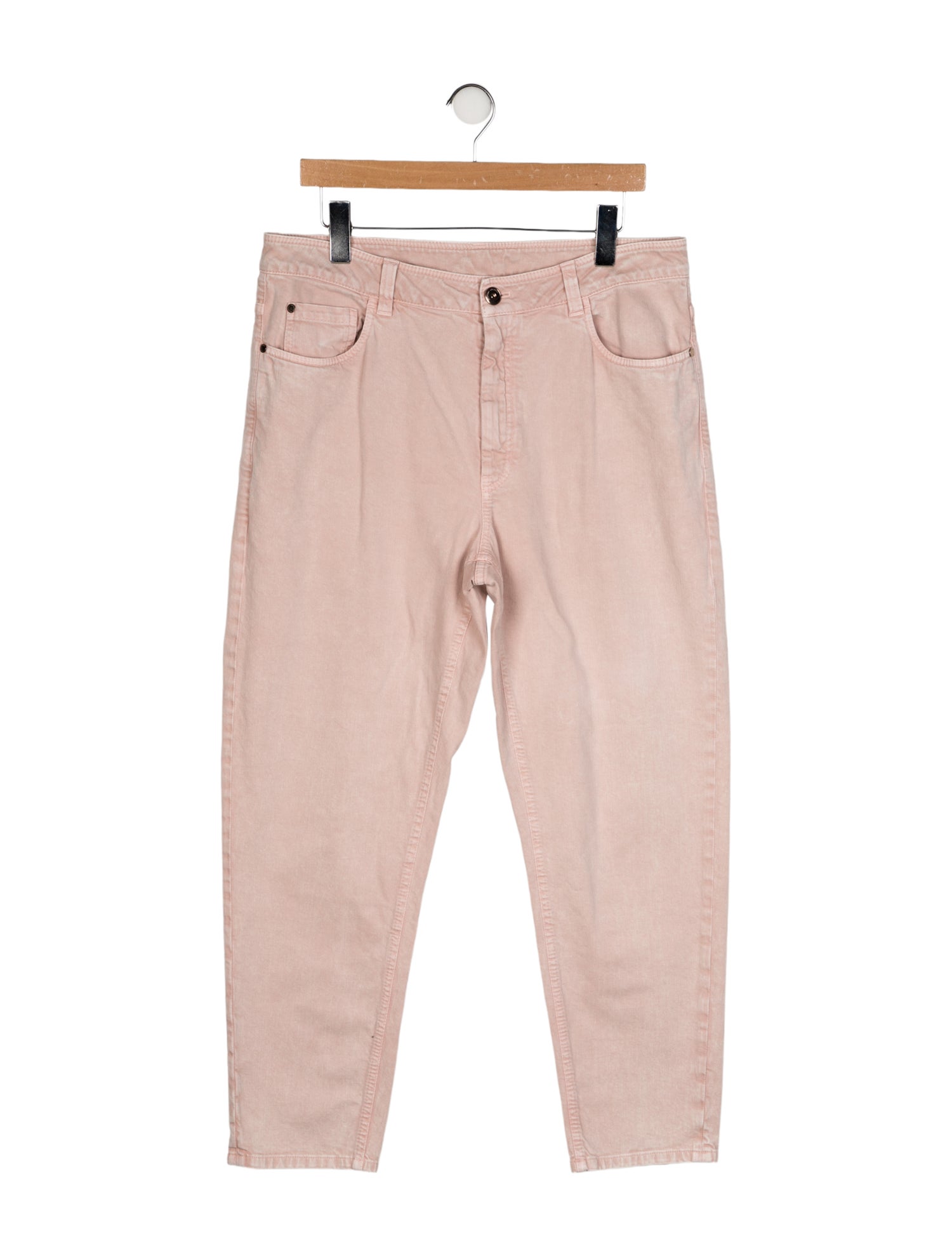 Brunello Cucinelli High-Rise Straight Leg Jeans