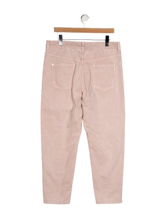 Brunello Cucinelli High-Rise Straight Leg Jeans