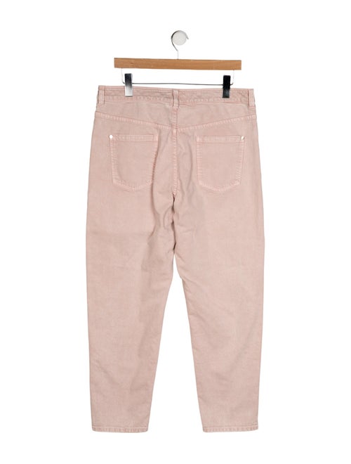 Brunello Cucinelli High-Rise Straight Leg Jeans