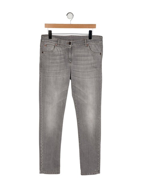Brunello Cucinelli Mid-Rise Straight Leg Jeans