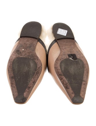 Brunello Cucinelli Monili Leather Mules