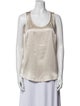 Brunello Cucinelli Silk Scoop Neck Top